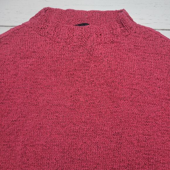 J. Crew Wide Rib Crewneck Knit Sweater Cotton Blend Cropped Lightweight Small - Picture 4 of 8